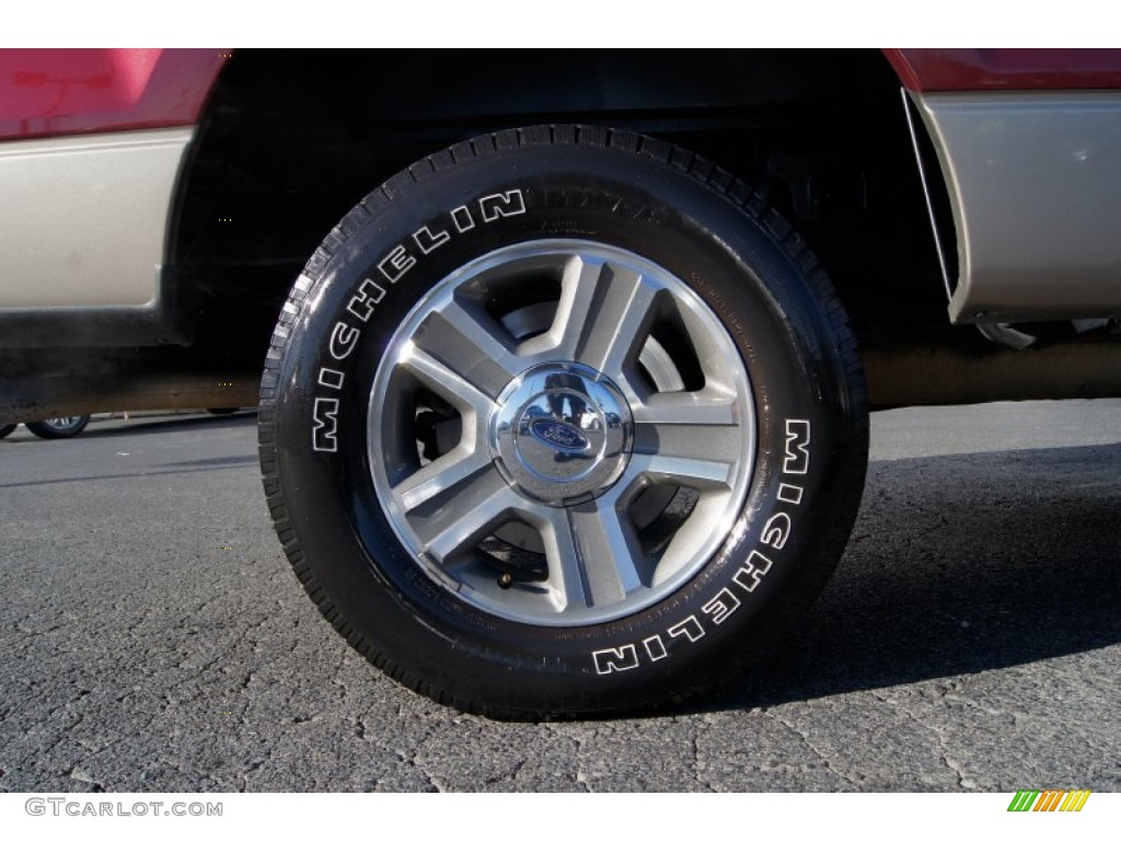 2006 F150 XLT SuperCrew 4x4 - Dark Toreador Red Metallic / Tan photo #18