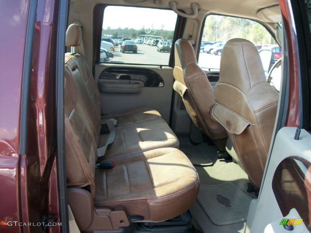 Castano Brown Leather Interior 2006 Ford F350 Super Duty King Ranch Crew Cab 4x4 Photo #59249974