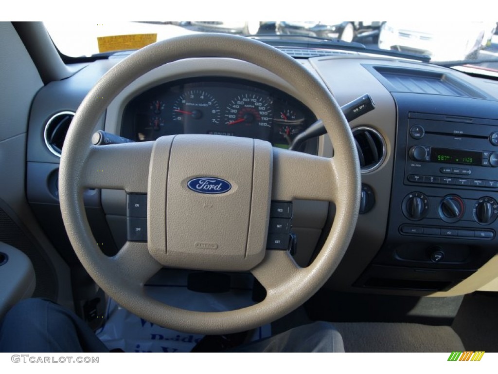 2006 F150 XLT SuperCrew 4x4 - Dark Toreador Red Metallic / Tan photo #28