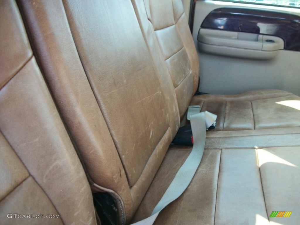 Castano Brown Leather Interior 2006 Ford F350 Super Duty King Ranch Crew Cab 4x4 Photo #59249986