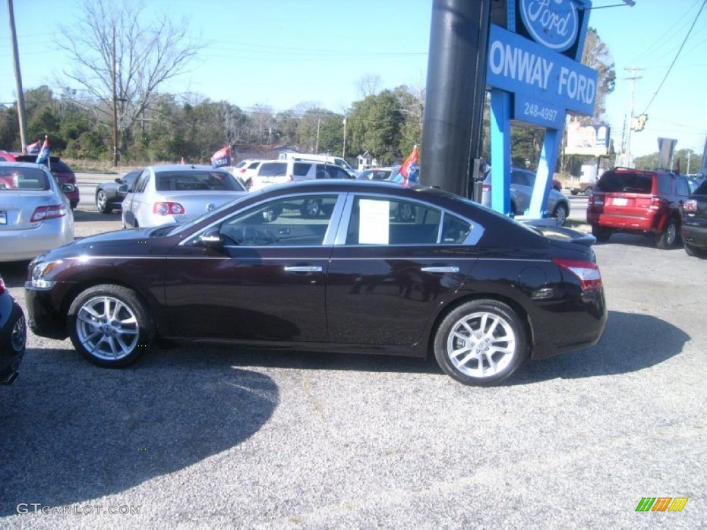 2011 Maxima 3.5 SV - Crimson Black / Charcoal photo #8