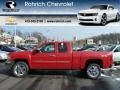 2012 Victory Red Chevrolet Silverado 1500 LT Extended Cab 4x4  photo #1