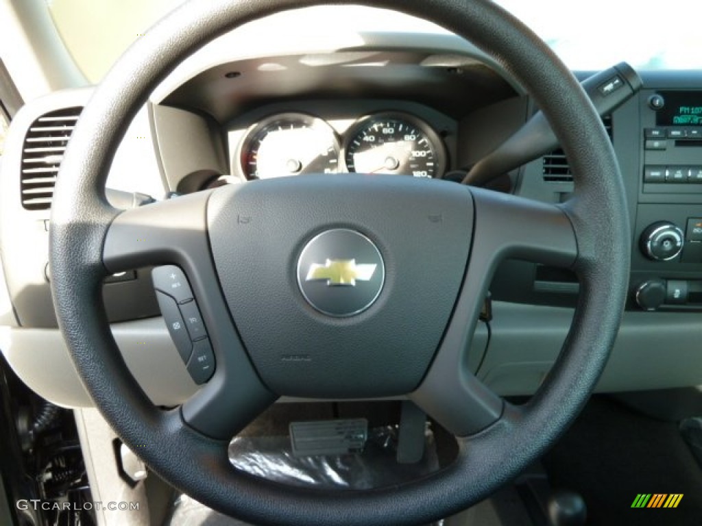 2012 Chevrolet Silverado 1500 LS Regular Cab 4x4 Dark Titanium Steering Wheel Photo #59252805