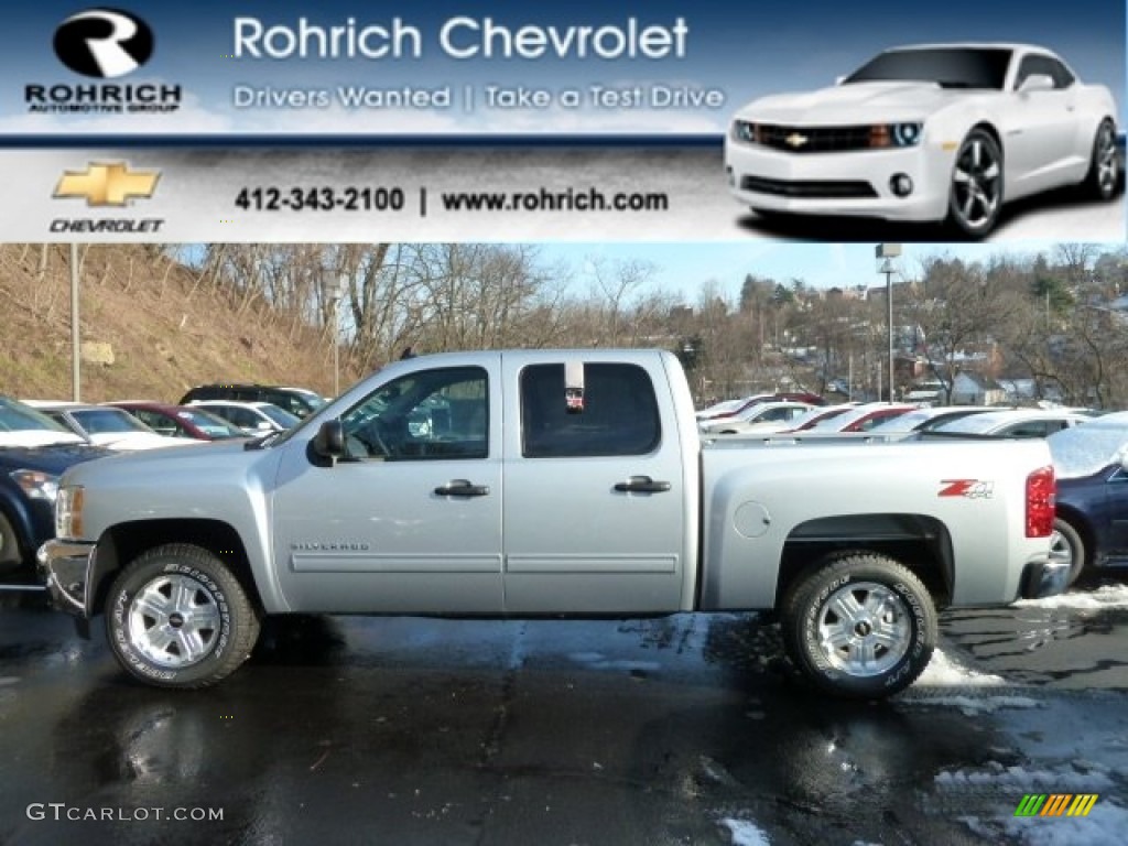 2012 Silverado 1500 LT Crew Cab 4x4 - Silver Ice Metallic / Ebony photo #1