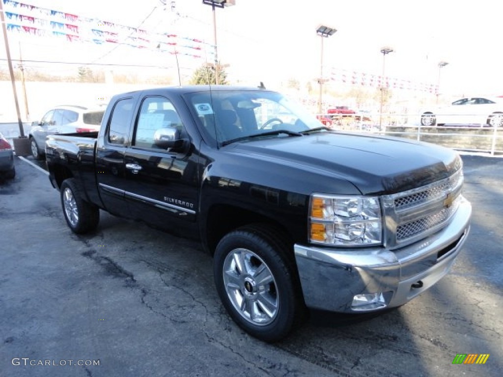 2012 Silverado 1500 LT Extended Cab 4x4 - Black / Ebony photo #6