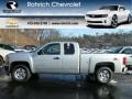 2012 Silver Ice Metallic Chevrolet Silverado 1500 LT Extended Cab 4x4  photo #1