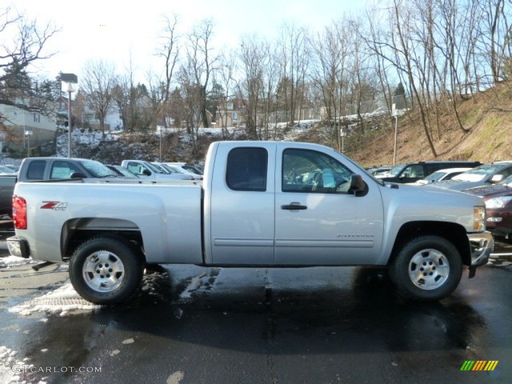 2012 Silverado 1500 LT Extended Cab 4x4 - Silver Ice Metallic / Ebony photo #5