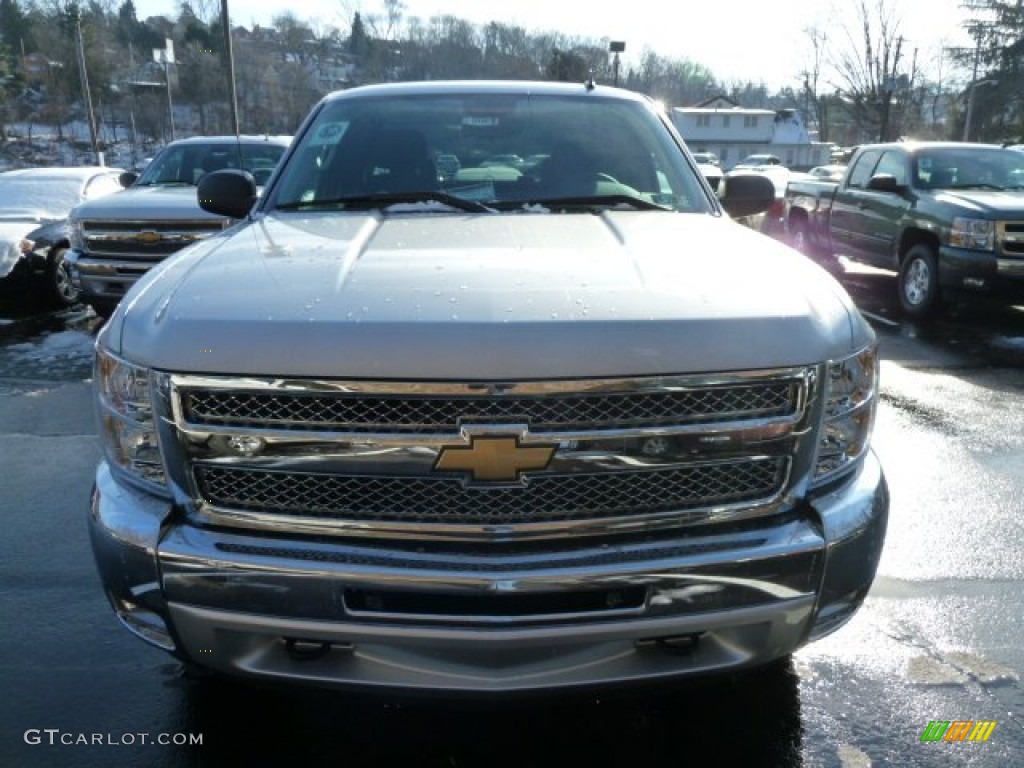 2012 Silverado 1500 LT Extended Cab 4x4 - Silver Ice Metallic / Ebony photo #7