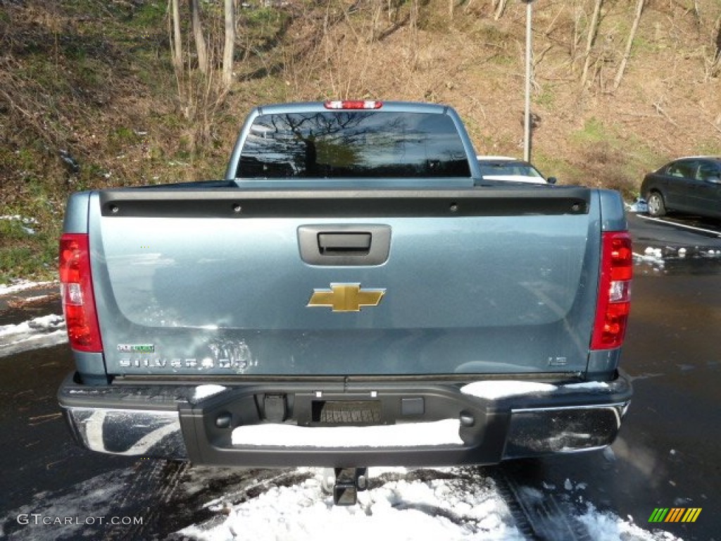 2011 Silverado 1500 LS Extended Cab 4x4 - Blue Granite Metallic / Dark Titanium photo #3