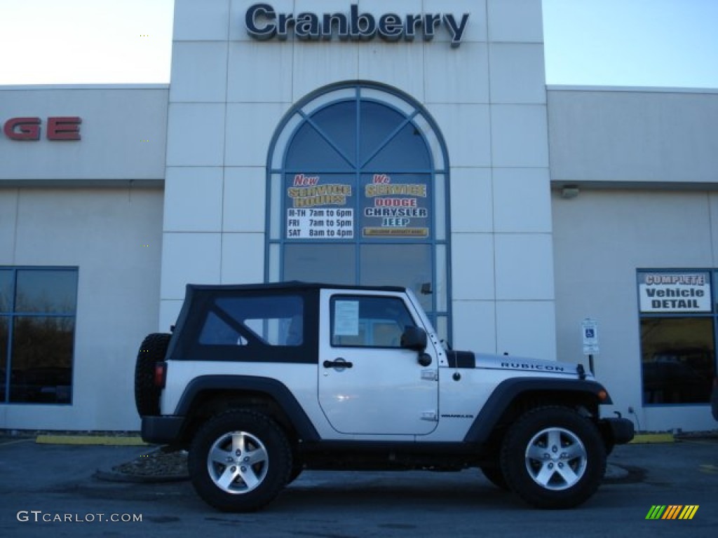 2008 Wrangler Rubicon 4x4 - Bright Silver Metallic / Dark Slate Gray/Medium Slate Gray photo #1