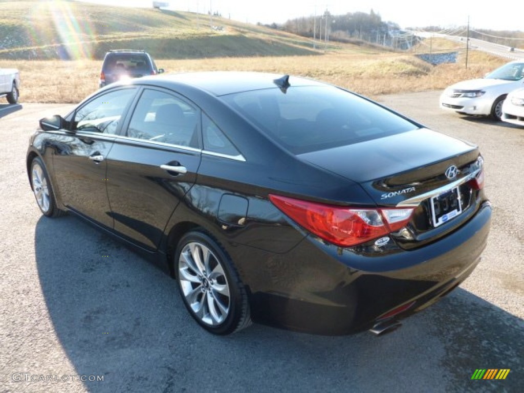 2011 Sonata Limited 2.0T - Midnight Black / Gray photo #5