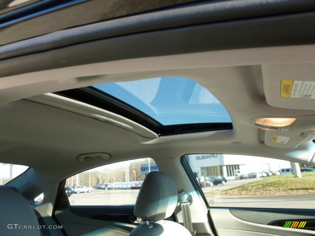 2011 Sonata Limited 2.0T - Midnight Black / Gray photo #11