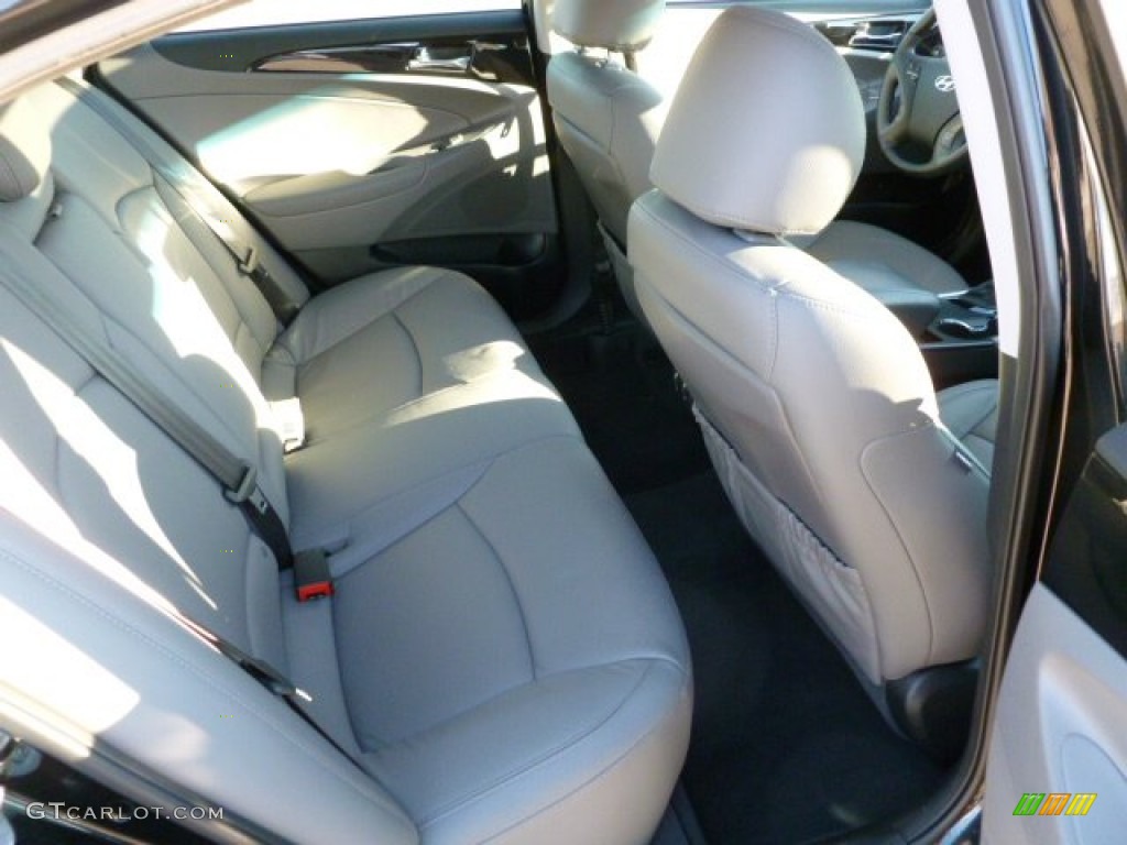 2011 Sonata Limited 2.0T - Midnight Black / Gray photo #12