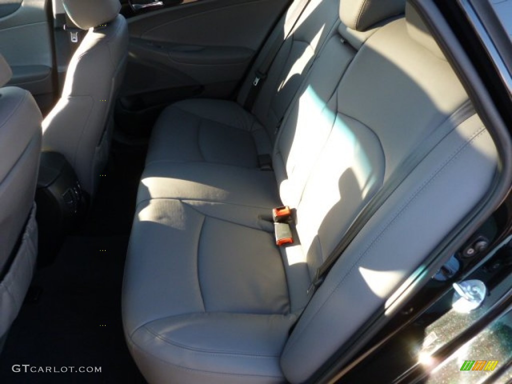 2011 Sonata Limited 2.0T - Midnight Black / Gray photo #13