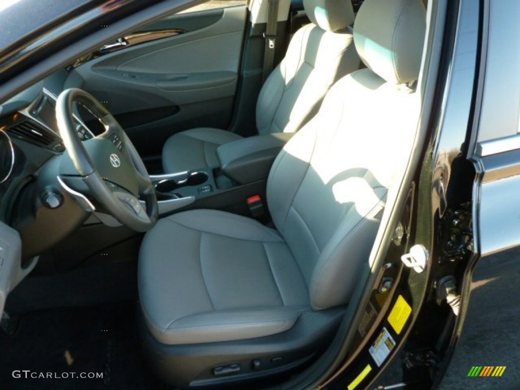 2011 Sonata Limited 2.0T - Midnight Black / Gray photo #15