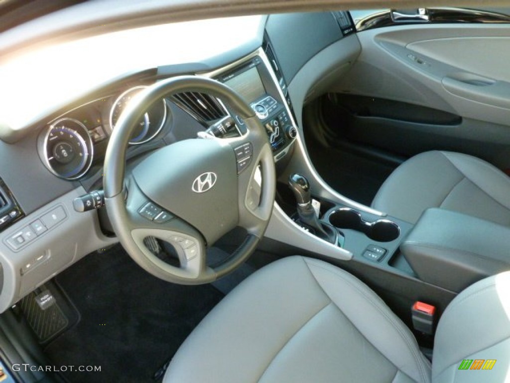 2011 Sonata Limited 2.0T - Midnight Black / Gray photo #16