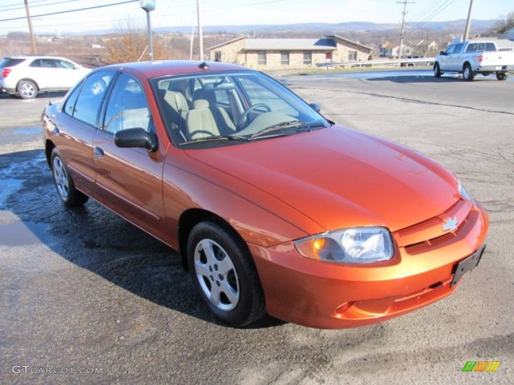 Sunburst Orange Metallic 2005 Chevrolet Cavalier LS Sedan Exterior Photo #59256462