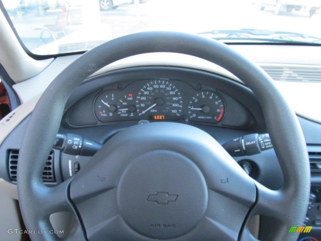 2005 Cavalier LS Sedan - Sunburst Orange Metallic / Neutral Beige photo #17