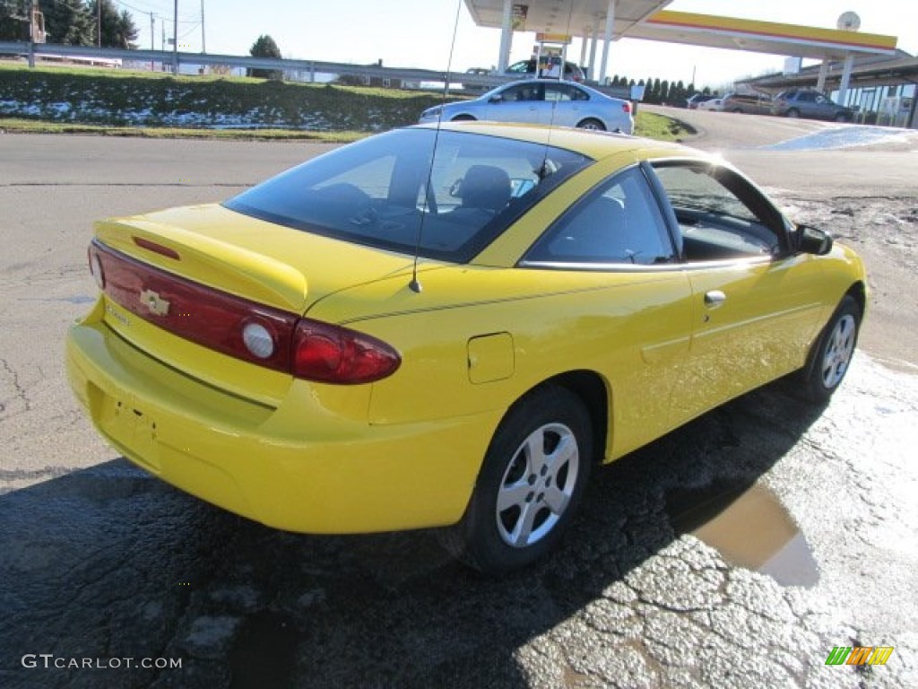 2005 Cavalier LS Coupe - Rally Yellow / Graphite Gray photo #8