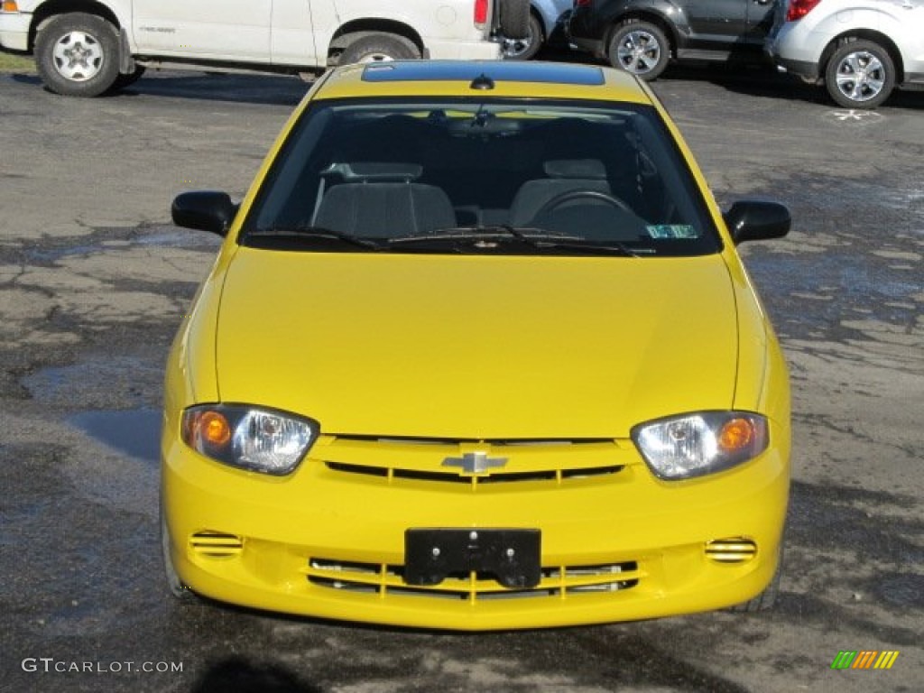 2005 Cavalier LS Coupe - Rally Yellow / Graphite Gray photo #11