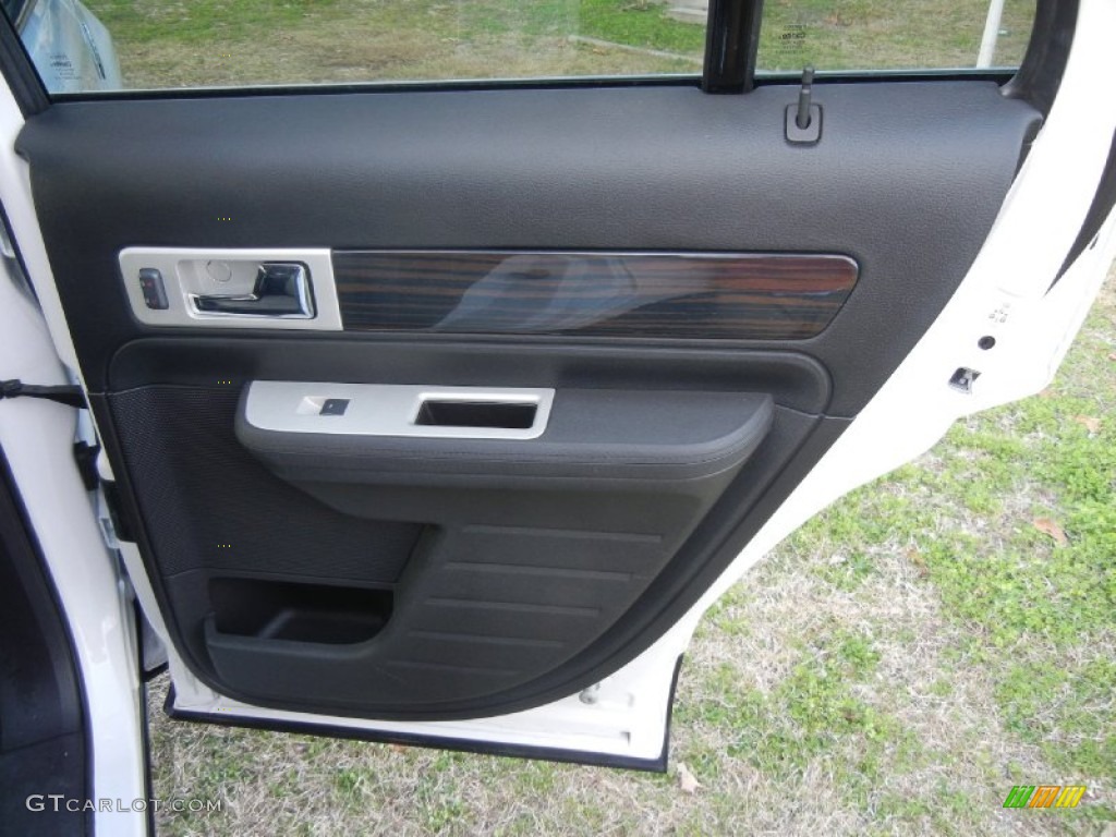 2009 Lincoln MKX Limited Edition Limited Charcoal Black/Light Stone Door Panel Photo #59257023