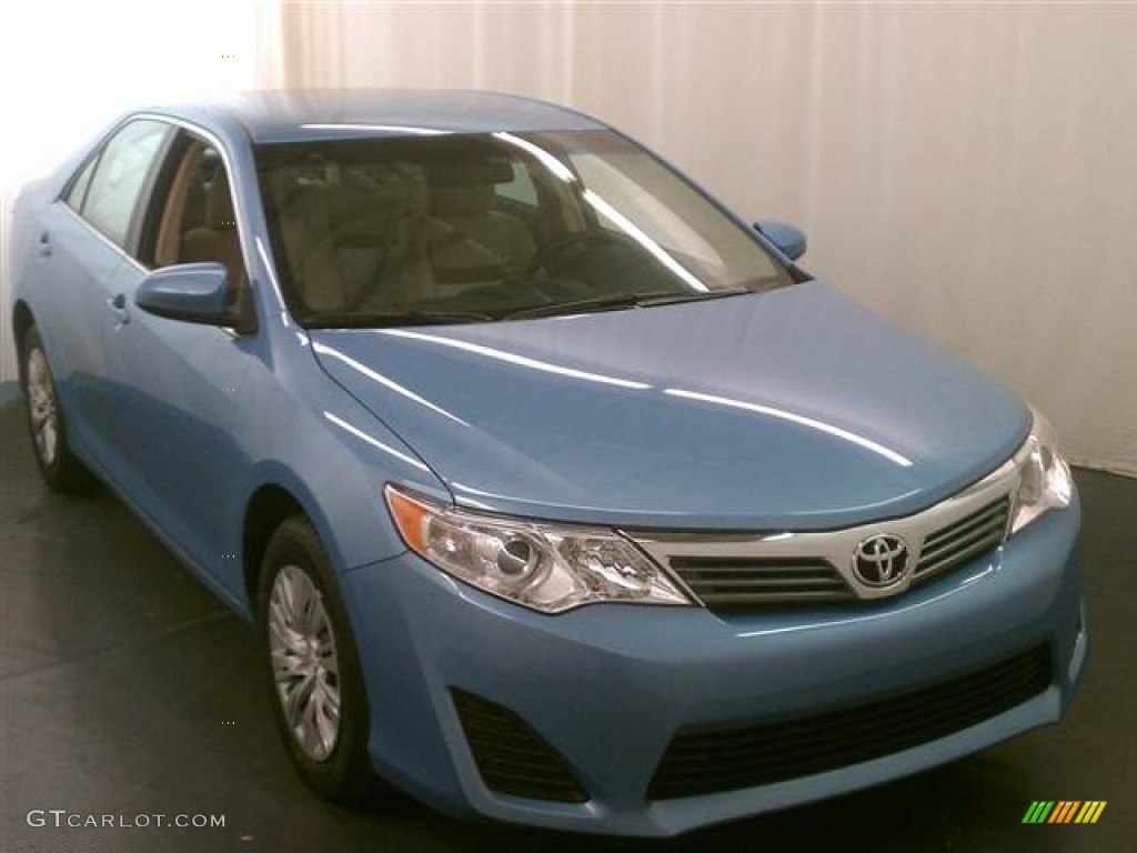2012 Camry L - Clearwater Blue Metallic / Ivory photo #1
