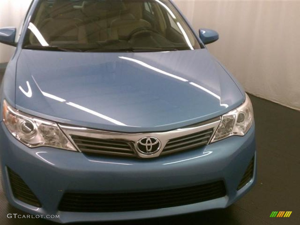 2012 Camry L - Clearwater Blue Metallic / Ivory photo #2