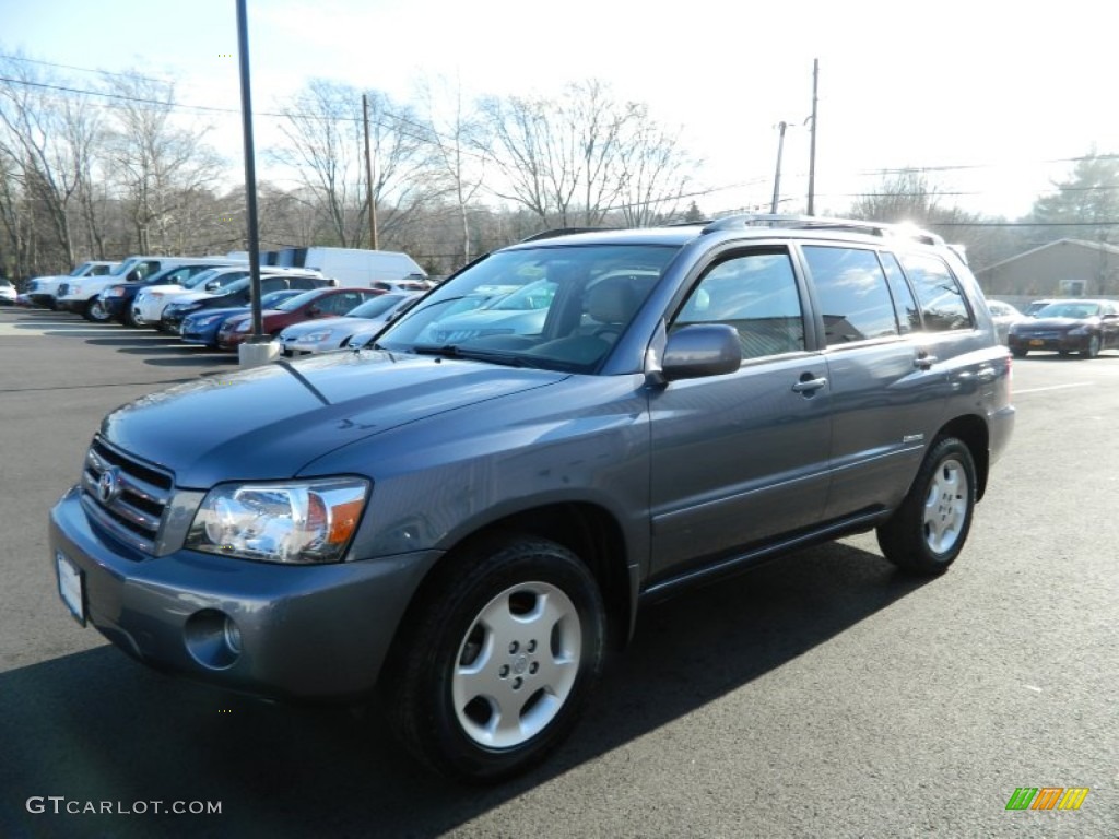 2007 Highlander Limited 4WD - Bluestone Metallic / Ash Gray photo #1