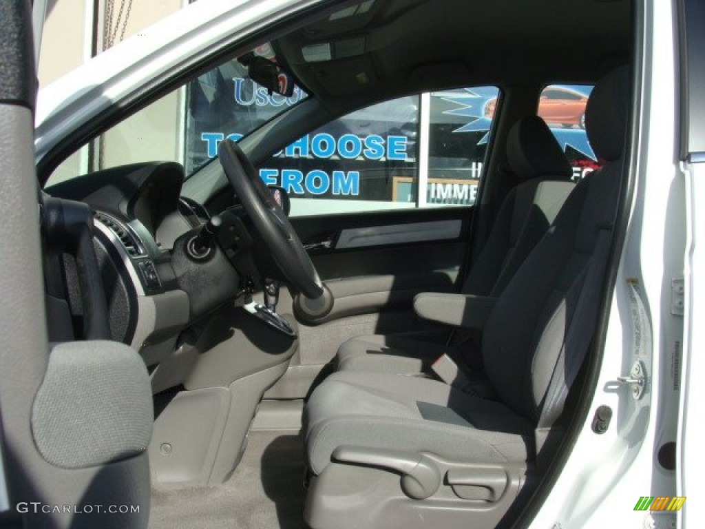 2010 CR-V LX AWD - Taffeta White / Gray photo #7