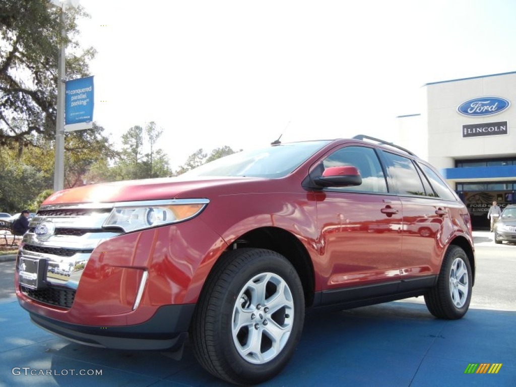 2012 Edge SEL - Red Candy Metallic / Medium Light Stone photo #1
