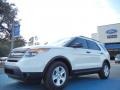 2012 White Suede Ford Explorer FWD  photo #1