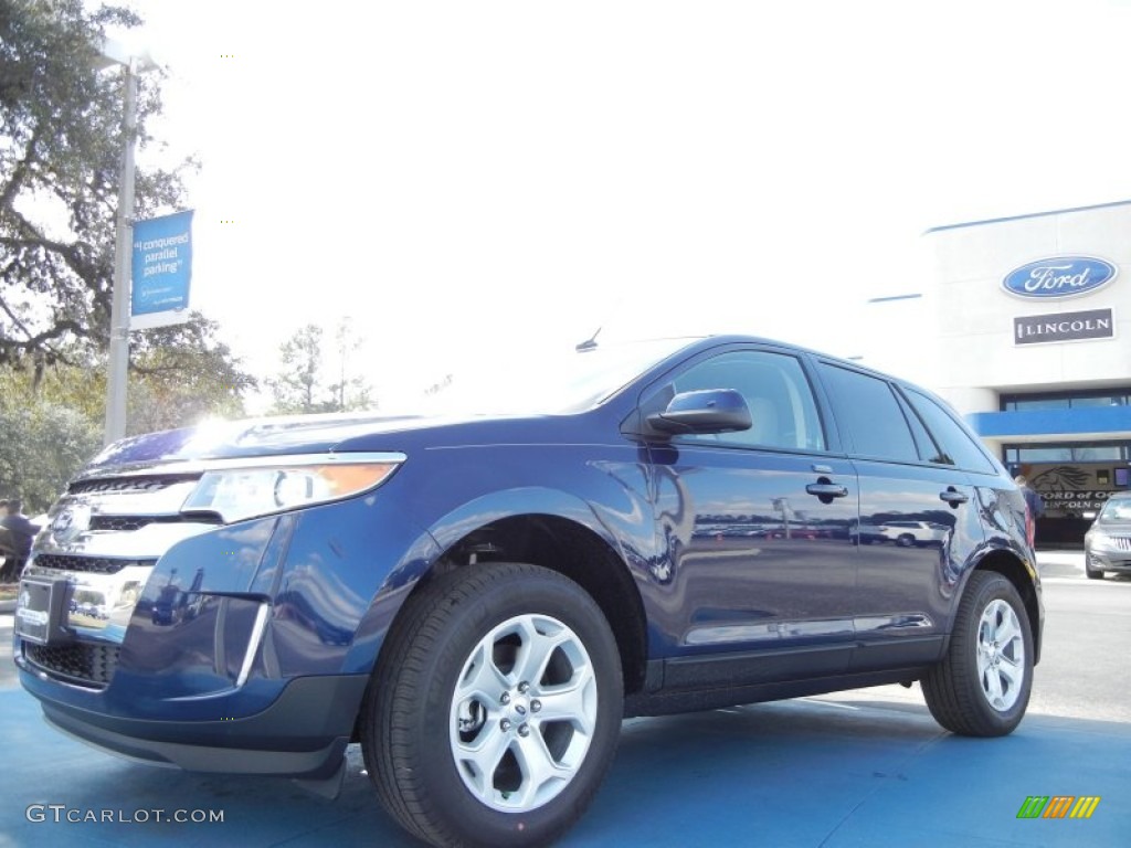 2012 Edge SEL - Dark Blue Pearl Metallic / Medium Light Stone photo #1
