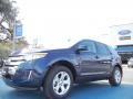 2012 Dark Blue Pearl Metallic Ford Edge SEL  photo #1
