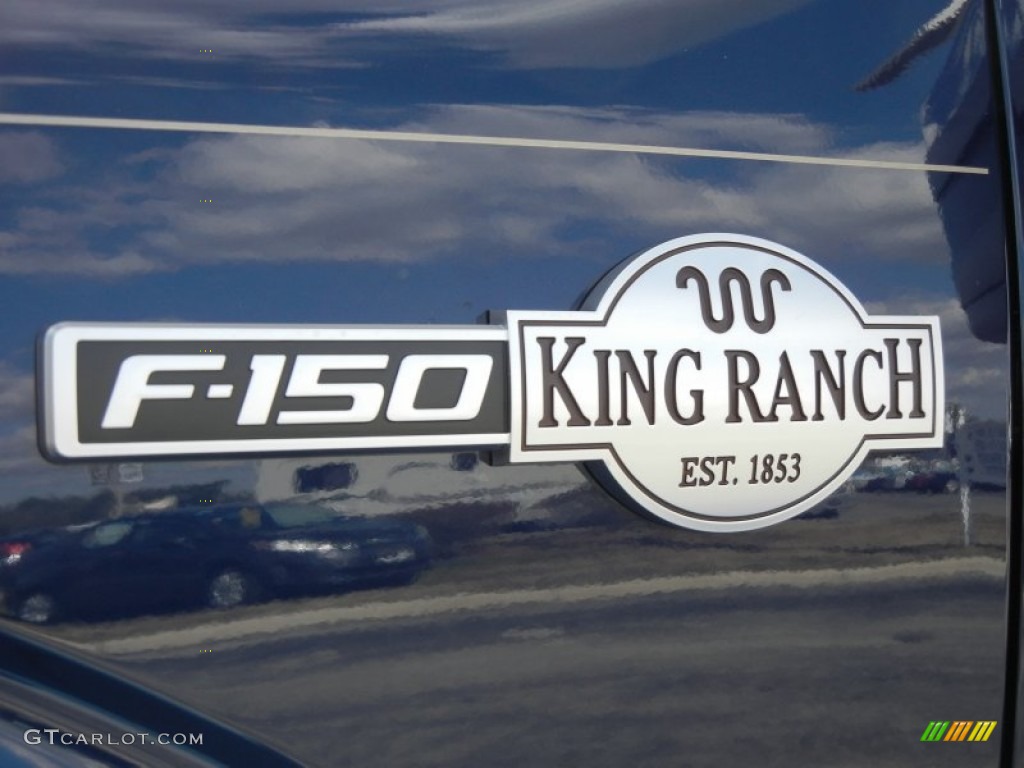 2012 F150 King Ranch SuperCrew 4x4 - Dark Blue Pearl Metallic / King Ranch Chaparral Leather photo #4