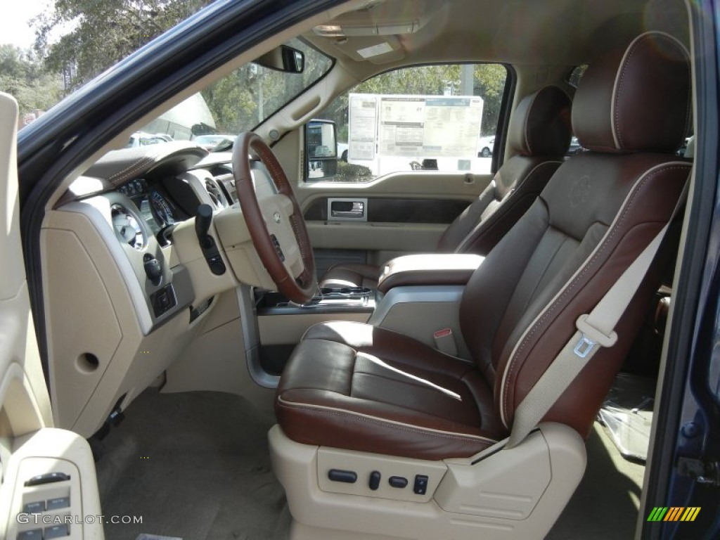 2012 F150 King Ranch SuperCrew 4x4 - Dark Blue Pearl Metallic / King Ranch Chaparral Leather photo #5