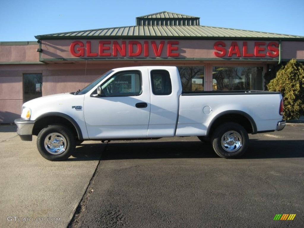 1998 F150 XLT SuperCab 4x4 - Oxford White / Medium Graphite photo #2