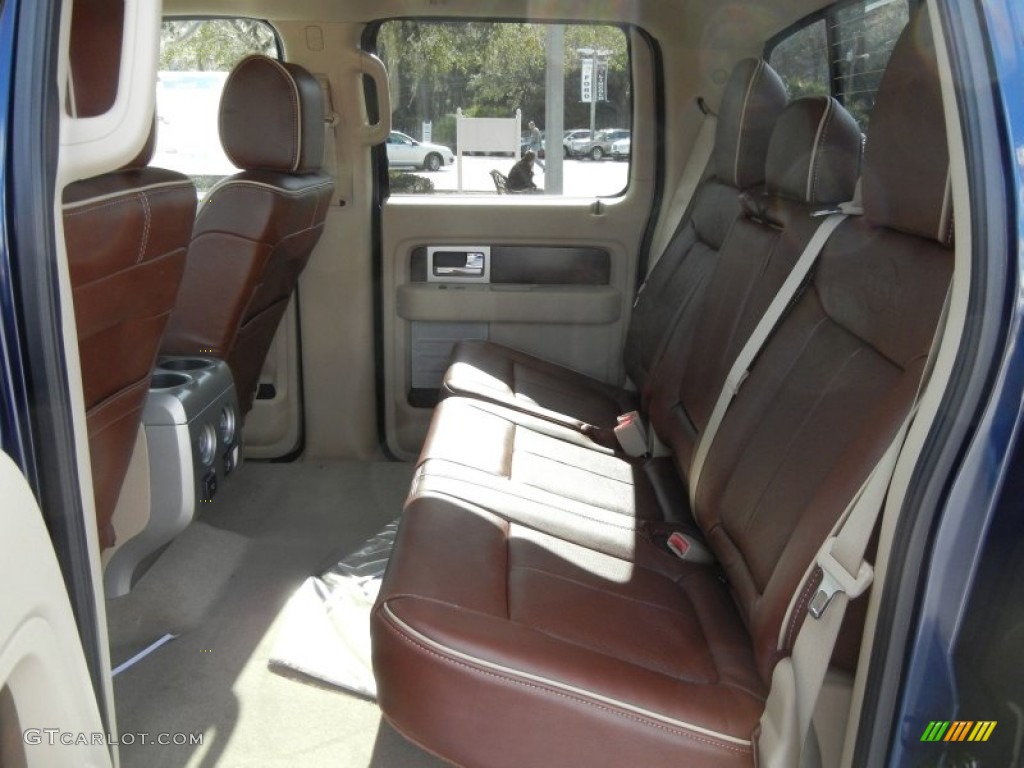 2012 F150 King Ranch SuperCrew 4x4 - Dark Blue Pearl Metallic / King Ranch Chaparral Leather photo #6