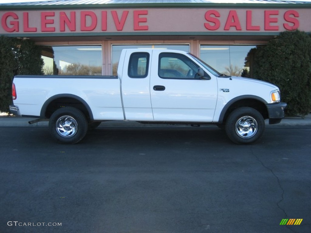 1998 F150 XLT SuperCab 4x4 - Oxford White / Medium Graphite photo #3