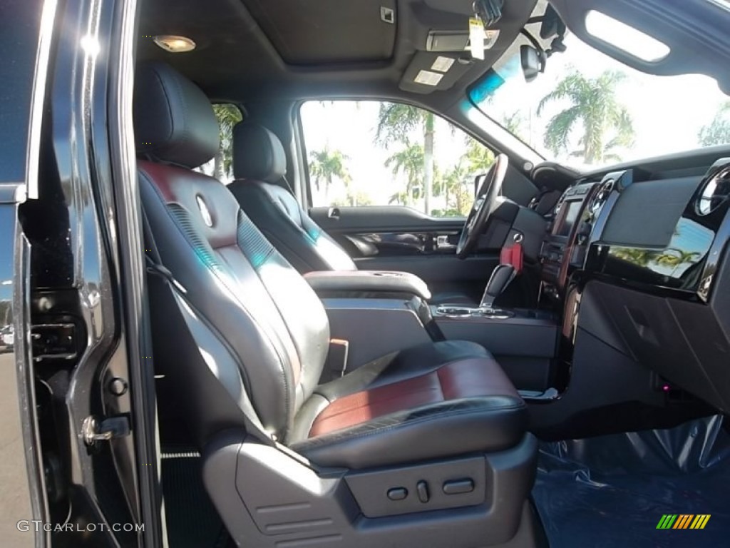 Harley Davidson Lava Red/Black Interior 2010 Ford F150 Harley-Davidson SuperCrew 4x4 Photo #59262357