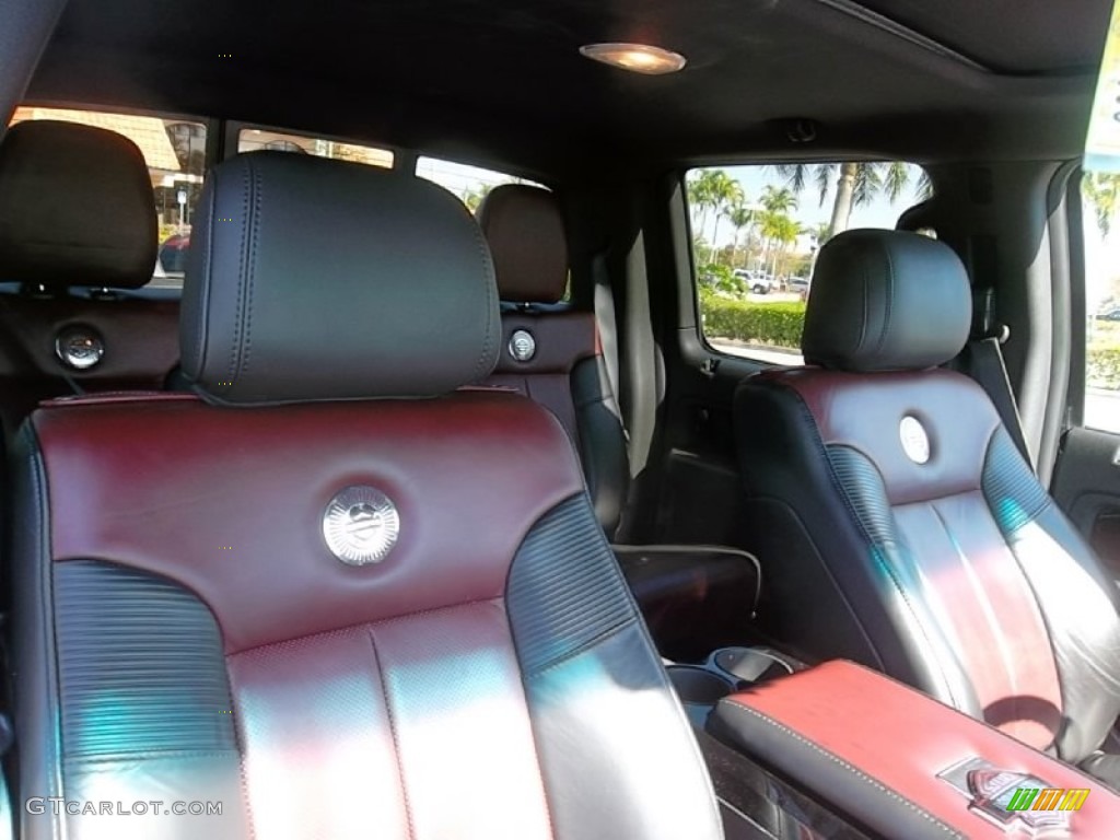 Harley Davidson Lava Red/Black Interior 2010 Ford F150 Harley-Davidson SuperCrew 4x4 Photo #59262366