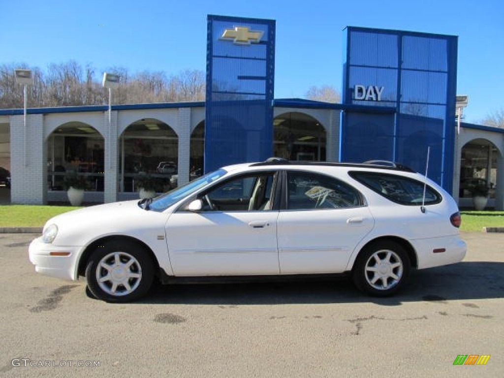 2003 Sable LS Premium Wagon - Vibrant White / Medium Graphite photo #2