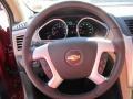 Cashmere/Ebony 2012 Chevrolet Traverse LTZ AWD Steering Wheel