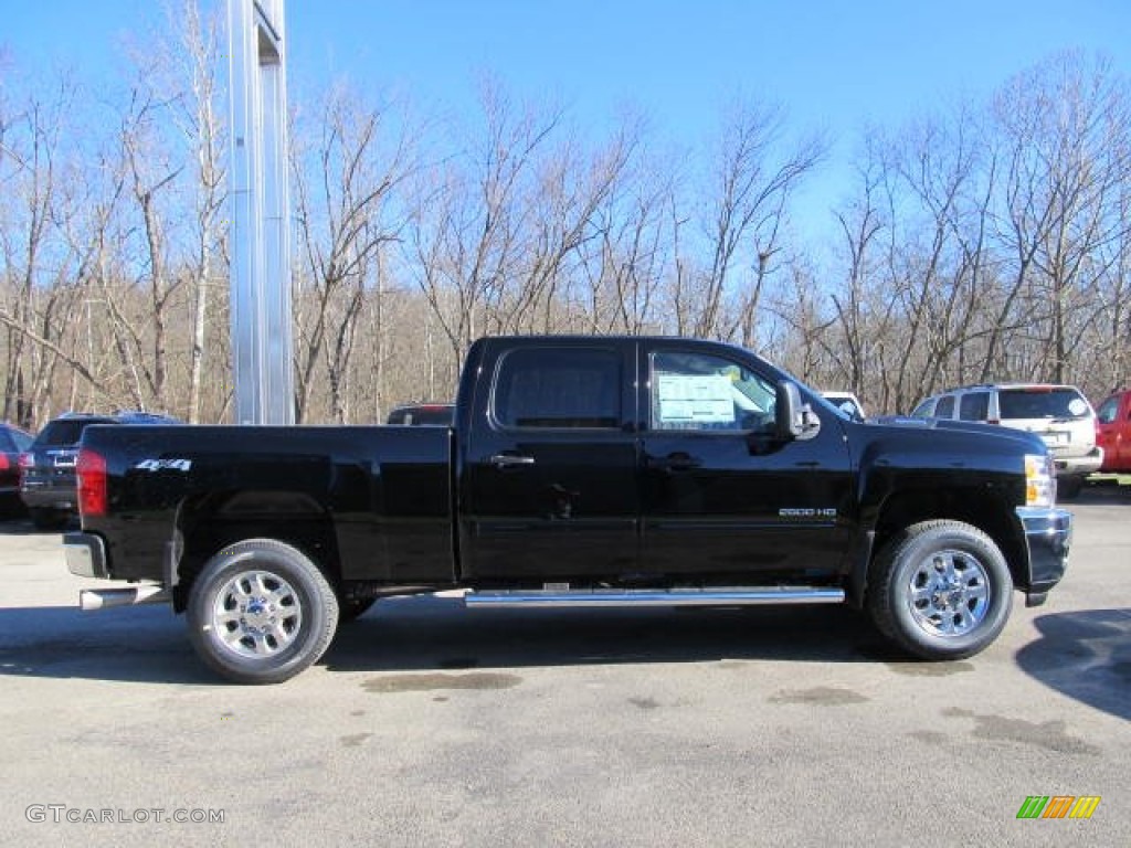 Black 2012 Chevrolet Silverado 2500HD LT Crew Cab 4x4 Exterior Photo #59264526