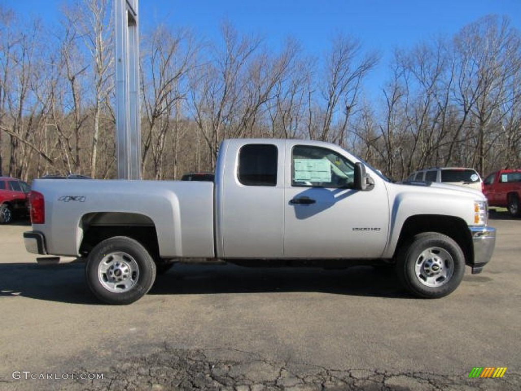 Silver Ice Metallic 2012 Chevrolet Silverado 2500HD Work Truck Extended Cab 4x4 Exterior Photo #59264922