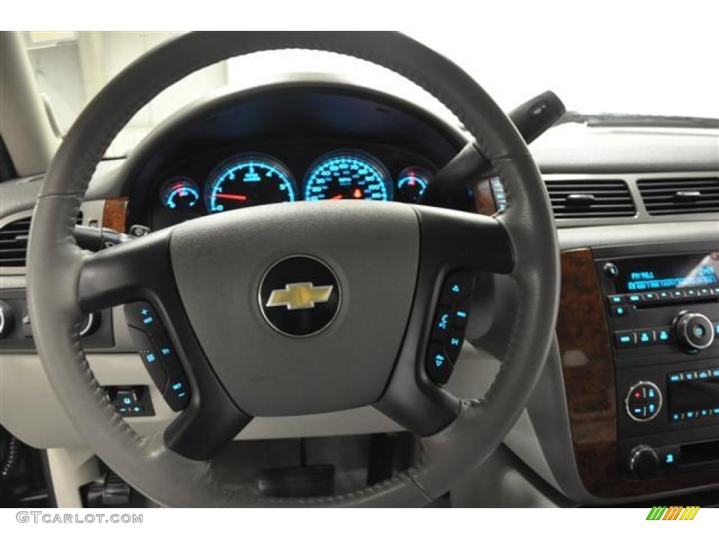 2010 Chevrolet Silverado 2500HD LTZ Crew Cab 4x4 Light Titanium/Ebony Steering Wheel Photo #59265336