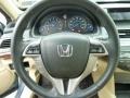 Ivory 2011 Honda Accord Crosstour EX-L 4WD Steering Wheel