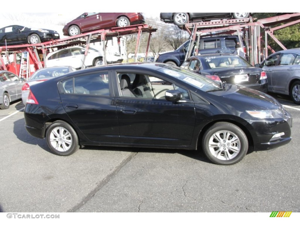 Crystal Black Pearl 2010 Honda Insight Hybrid EX Navigation Exterior Photo #59266351