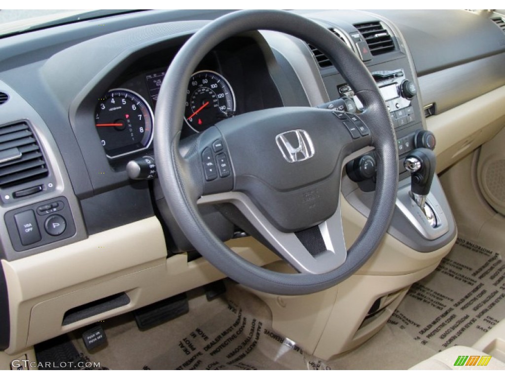 Ivory Interior 2009 Honda CR-V EX 4WD Photo #59267073