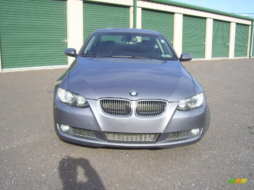 2009 3 Series 335xi Coupe - Space Grey Metallic / Black photo #2