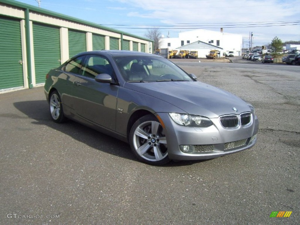 2009 3 Series 335xi Coupe - Space Grey Metallic / Black photo #3